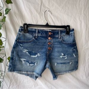 NWOT Abercrombie Kids Mid-rise Midi Jean Shorts
